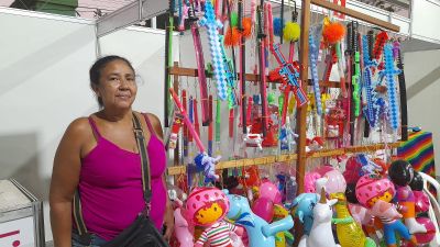 notícia: 'Com brinquedos liberados, espero faturar mais', diz empreendedora sobre o último dia 53ª Expofeira do Amapá