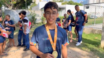 notícia: 'Indescritível trazer essa medalha para meu estado', diz aluno-atleta amapaense que conquistou medalha de ouro nos Jogos Escolares Brasileiros