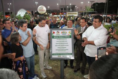 notícia: ‘Reencontro do povo com o maior símbolo do município’, celebra governador Clécio Luís na entrega da nova Praça Cívica de Santana