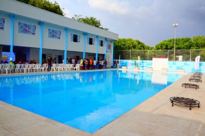 notícia: Governo do Amapá inicia inscrições para modalidades do novo Centro Didático Piscina Chico Noé na segunda-feira, 7 