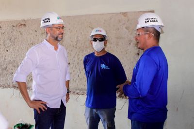 notícia: Governador Clécio Luís acompanha obras de reconstrução da Escola Estadual Ruth Bezerra, na Zona Norte de Macapá