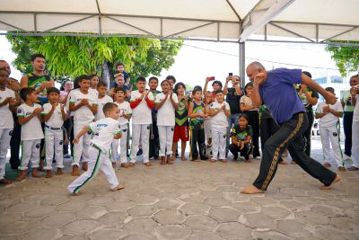 notícia: ‘Roda do Bem’: com apoio do Governo do Amapá, projeto leva educação e cidadania para 400 crianças com aulas de capoeira