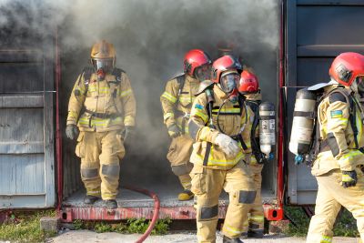 notícia: Corpo de Bombeiros do Amapá realiza simulação de incêndio com participação da imprensa, em Santana