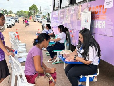 notícia: Com o apoio do Governo do Amapá, Rede de Atendimento à Mulher promove acolhimento durante o ‘TCE na Comunidade’, em Tartarugalzinho