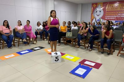 notícia: Outubro Rosa: Superintendência de Vigilância em Saúde promove ação de cuidados e bem-estar para servidoras em Macapá