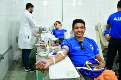 notícia: Alunos do curso de formação da Polícia Científica do Governo do Amapá se reúnem para doar sangue ao Hemoap