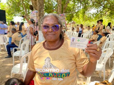 notícia: 'Marcado para sempre em minha memória', diz empreendedora que conseguiu Carteira Nacional do Artesão no 1º Encontro dos Quilombos do Amapá