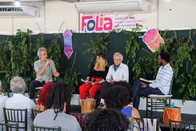 notícia: Folia Literária do Amapá: Governo do Estado traz autores internacionais e realiza debate sobre cooperação cultural entre fronteiras