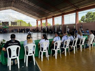 notícia: Governo do Amapá integra programação da 21ª Semana Nacional de Ciência e Tecnologia em escola da Zona Norte de Macapá