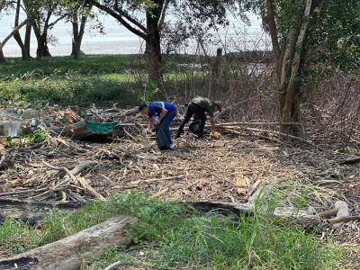 notícia: Com foco na preservação ambiental, Caesa participa de ação para limpeza do rio Amazonas, em Macapá