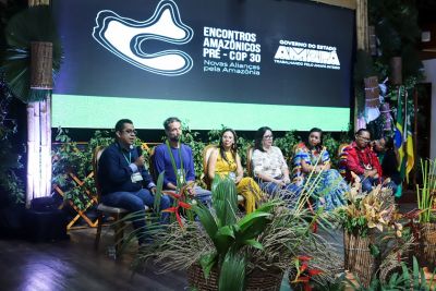 notícia: Fórum pan-amazônico debate alianças e políticas ambientais sustentáveis em evento Pré-COP30, no Amapá