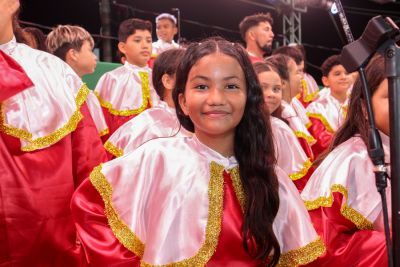 notícia: ‘A gente ensaiou pra fazer bem bonito’, diz aluna sobre apresentações da Cantata Natalina das Escolas Estaduais de Macapá