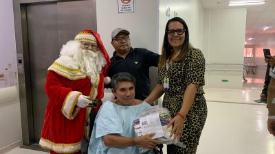 notícia: Pacientes de alta no anexo do HE de Macapá ganham cestas de alimentos no Natal Solidário do Governo do Amapá