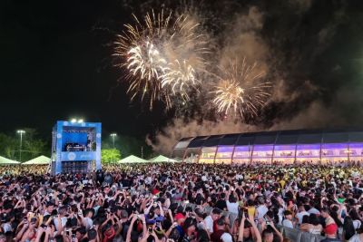 notícia: Governo do Estado realiza show pirotécnico de 15 minutos com baixo volume sonoro durante Réveillon do Amapá