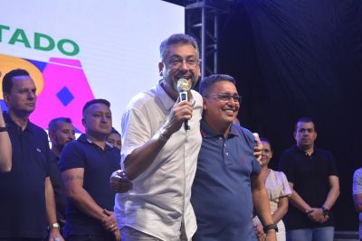 Governador Clécio Luís e o prefeito de Cutias, Raimundo Amanajás