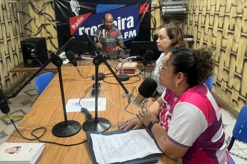 Divulgação das ações na Rádio em Oiapoque 