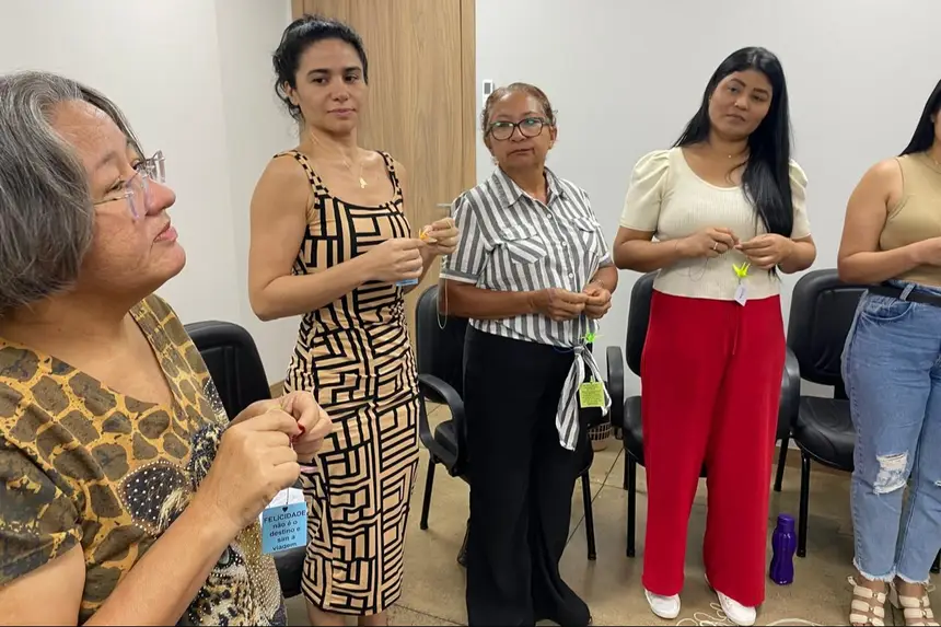 Foto: Lorena Lima/Sesa Programação de acolhimento com diversas atividades ocorreu no Fórum de Macapá