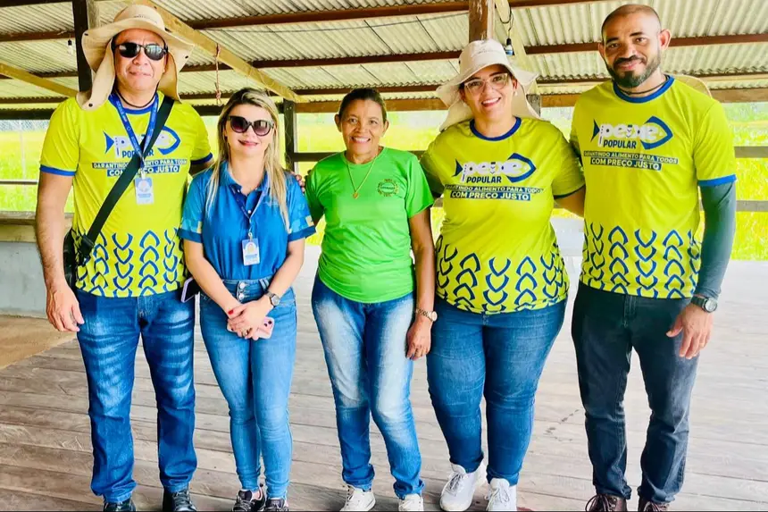 Coordenadora de aquicultura de Sepaq, Euleny Pereira, (segunda da esquerda para direta), esteve a frente das capacitações.