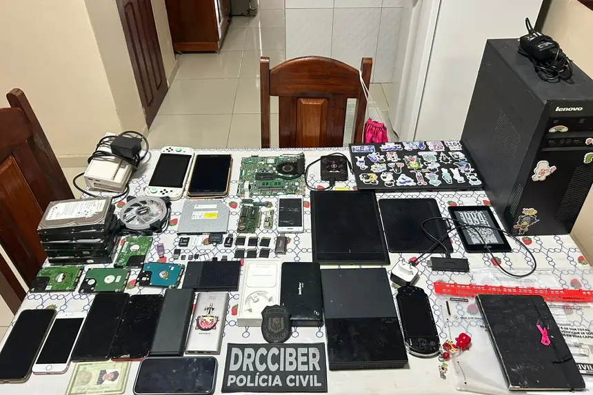 Foto: Lucas Brito/PC Materiais apreendidos durante a operação ’Proteção Integral II’