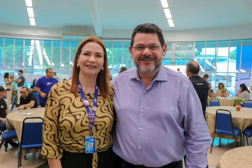 Suelem Amora, Diretora Técnica e Josiel Alcolumbre, Presidente Conselho Deliberativo do Sebrae