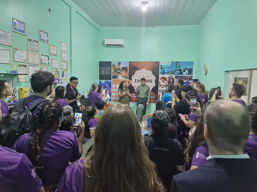 Foto: Flávio Sousa/Setec Público pôde conhecer as iniciativas de beneficiamento do açaí, com foco na preservação ambiental e redução de resíduos
