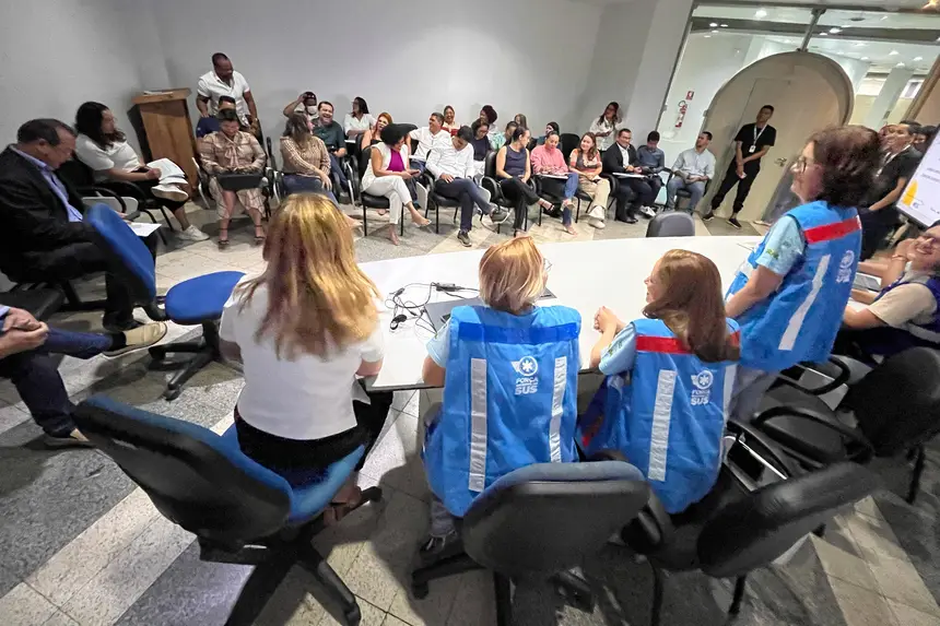 Foto: Gabriel Maciel/Sesa Formada por técnicos do Ministério da Saúde, a equipe se une aos profissionais do Amapá para um diagnóstico situacional