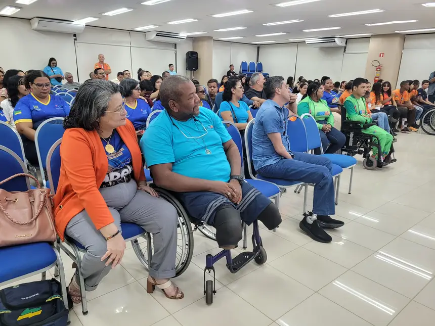 Representantes do paradesporto amapaense estiveram prestigiando o evento