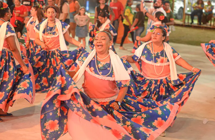 Espaço recebe grupos de capoeira, batuque, marabaixo e dos povos originários durante os nove dias de programação