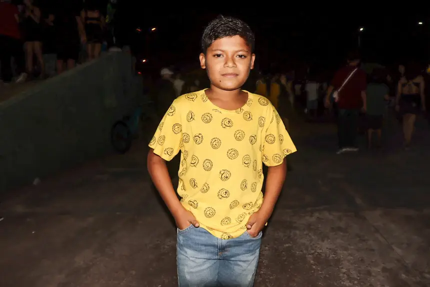Moíses Matos prestigiando o festival 