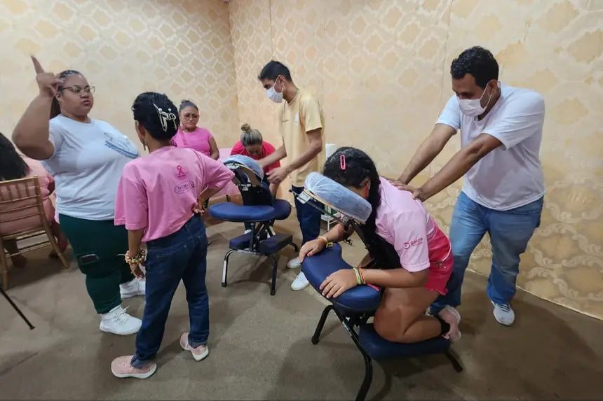 Cuidados terapêuticos e holísticos foram garantidos às participantes 