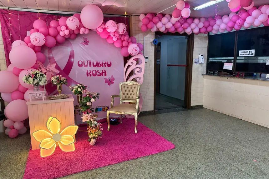 Hospital de Clinicas Alberto Lima preparou a recepção para as ações do Outubro Rosa 