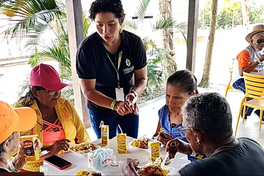 Almoço para com os Idosos do residencial Macapaba