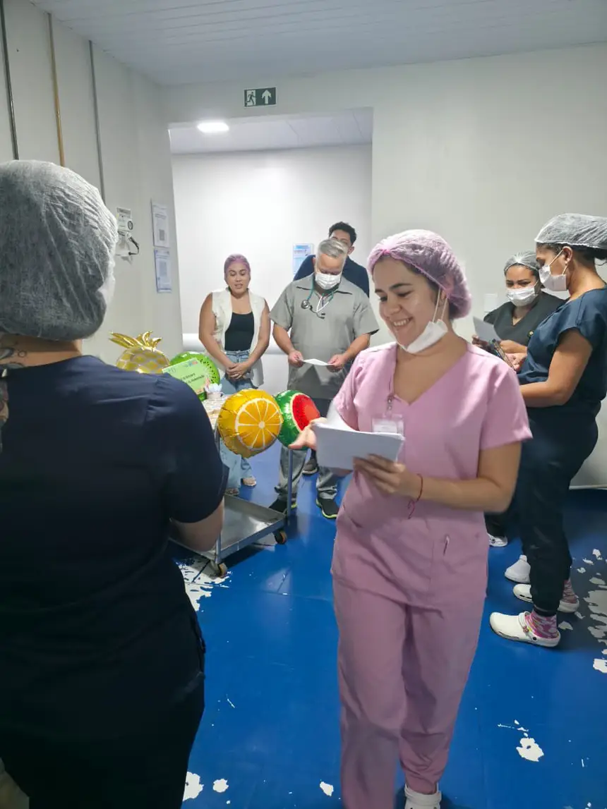 O momento também abriu espaço para conversas sobre hábitos alimentares e dicas práticas