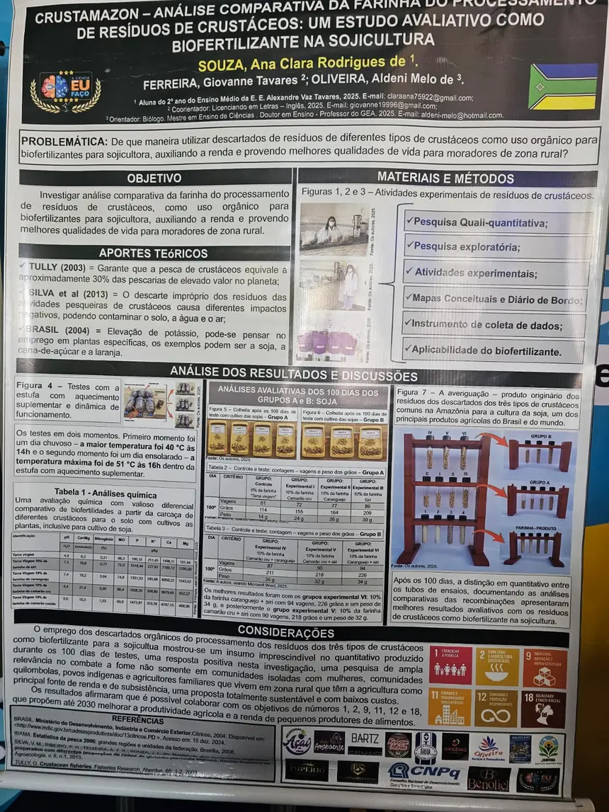 O projeto da Estudante Ana Clara 