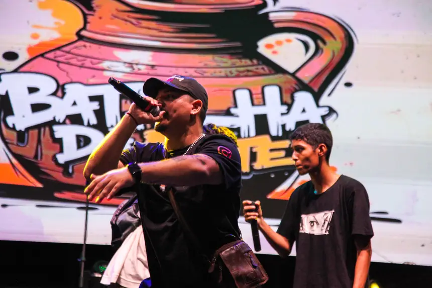 Batalha de rimas do Movimento Hip-Hop marcou a programação do 30º Encontro dos Tambores