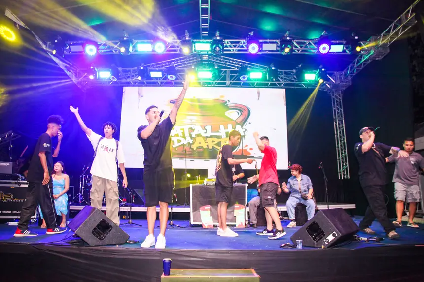 Batalha de rimas do Movimento Hip-Hop marcou a programação do 30º Encontro dos Tambores
