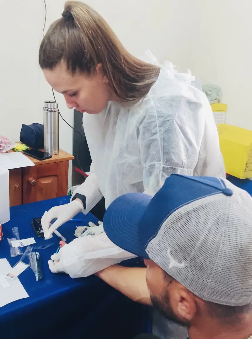 População também garantiu a realização de vários exames oferecidos pela equipe do LACEN.