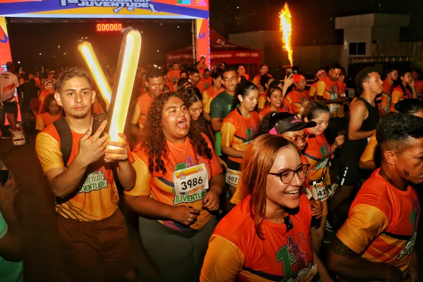 A participação de mulheres foi visivelmente observada na 1ª Corrida da Sejuv