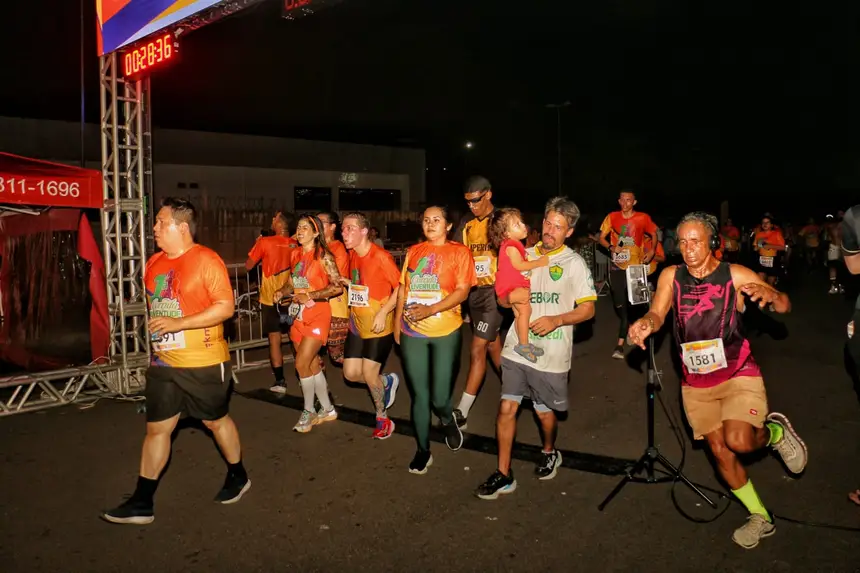 A alegria era visível entre os corredores