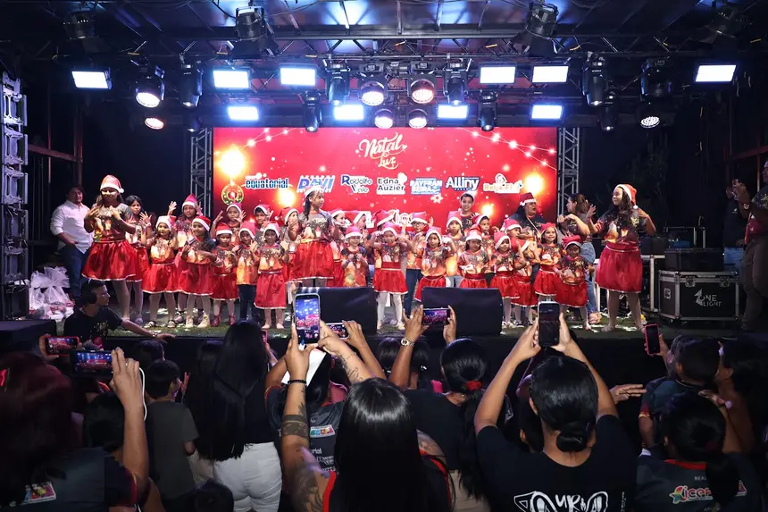 Mais de trinta crianças fazem parte do Coral Natalino do Residencial Mucajá