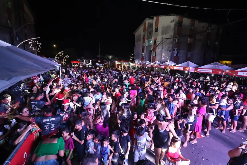 O local foi totalmente tomado por moradores do conjunto Mucajá