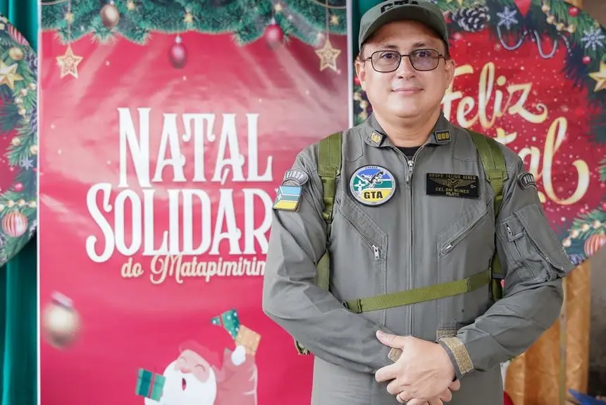 Cel Manoel Nunes, coordenador do Natal Solidário do GTA
