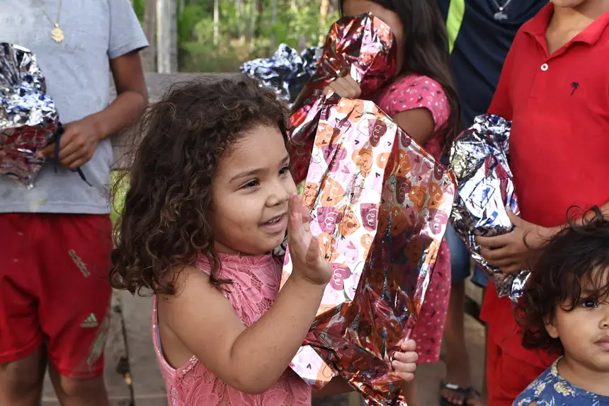 Alegria contagiante das crianças 