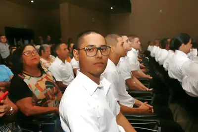 notícia: ‘É gratificante entrar para Polícia Militar do Amapá’, diz aluno-soldado durante aula inaugural do Curso de Formação, em Macapá