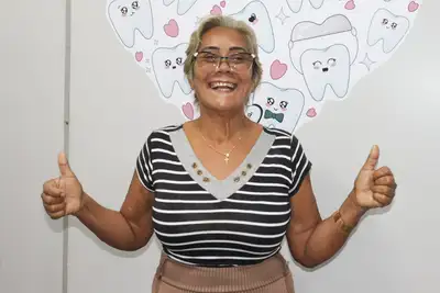 notícia: 'Precisamos de dentes bons para comer e sorrir’, diz paciente de Santana que ganhará nova prótese dentária pelo Mais Sorriso