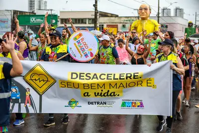 notícia: ‘Bloco Desacelere’: ações de trânsito do Detran-AP alcançam mais de 55 mil pessoas no Carnaval 2025