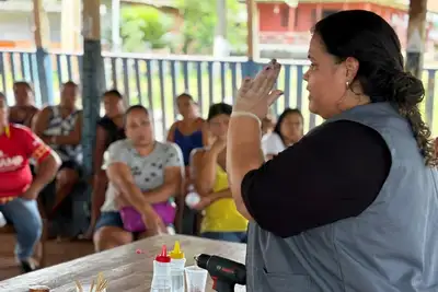 notícia: 'Caravana das Oficinais': Governo do Amapá integra projeto que atende mulheres em situação de vulnerabilidade no norte do estado