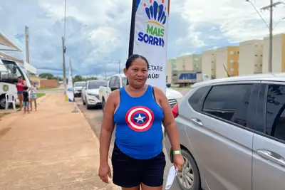 notícia: 'Não vejo a hora de mostrar meu sorriso novo', diz paciente atendida no Mais Sorriso na Comunidade do Governo do Amapá