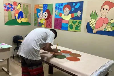 notícia: Governo do Amapá oportuniza que adolescentes sob responsabilidade do Cesein participem do Projeto de Arte Educação