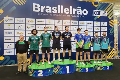 notícia: Delegação do Amapá conquista as primeiras medalhas no Campeonato Brasileiro de Tênis de Mesa 2025, em São Paulo